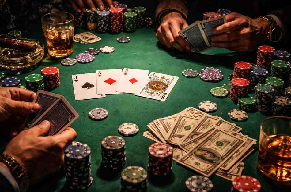 Jogadores participando de mesa de Poker 8QQ online